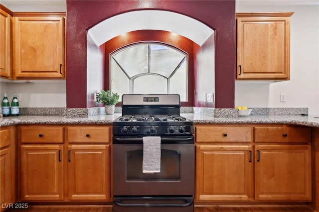 kitchen featuring gas stove