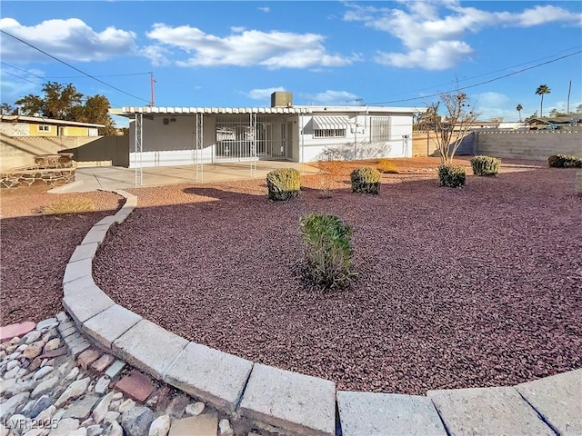 exterior space with a patio