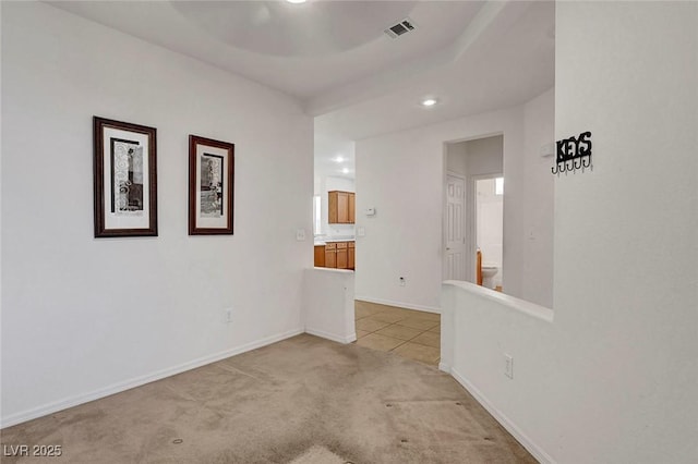 view of carpeted empty room