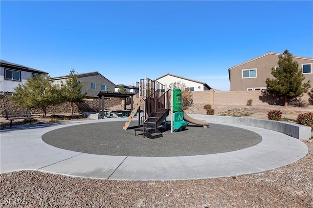 view of jungle gym