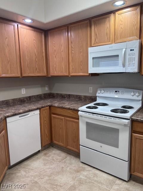 kitchen with white appliances