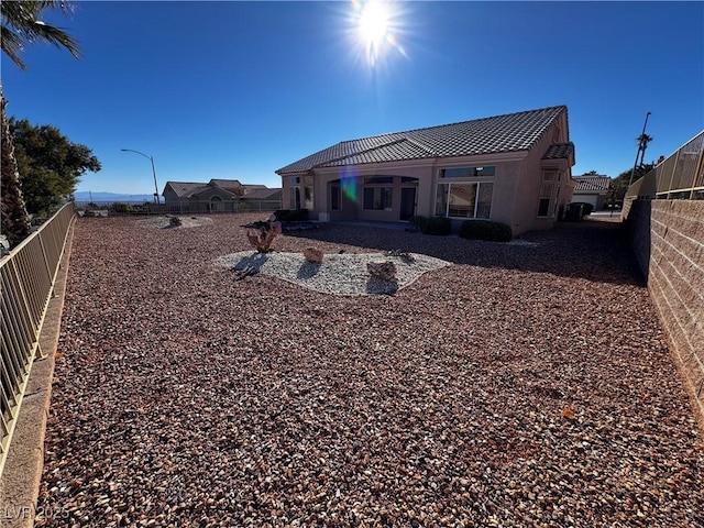 view of rear view of property