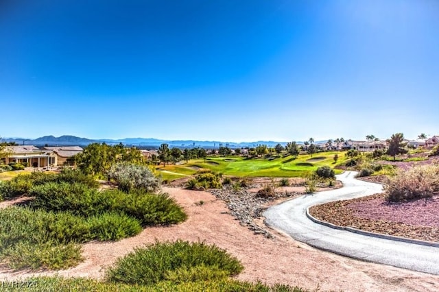 view of property's community featuring a mountain view