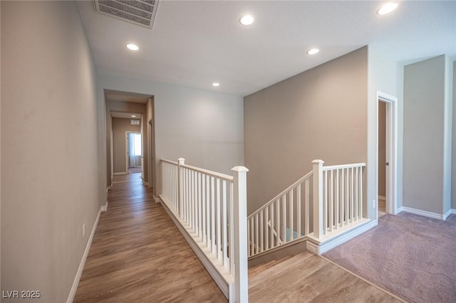 hall featuring hardwood / wood-style flooring