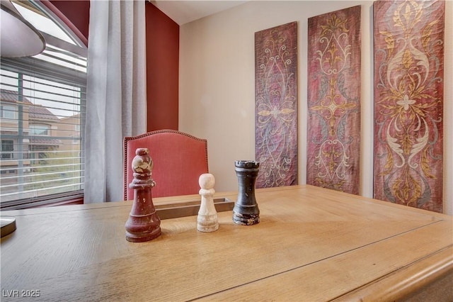 dining area with plenty of natural light