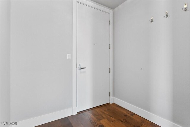 interior space featuring dark hardwood / wood-style floors