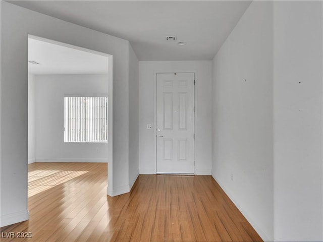 foyer entrance featuring light hardwood / wood-style flooring