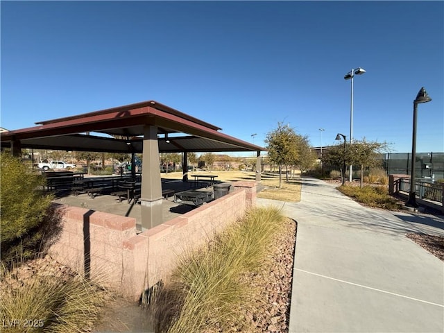 view of property's community featuring a gazebo