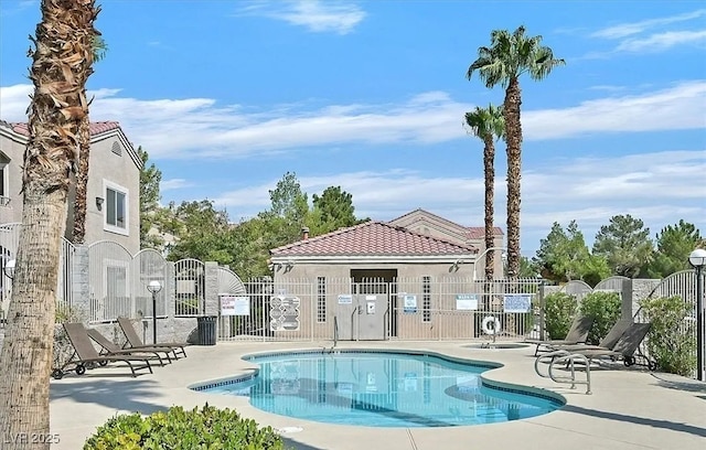 view of pool with a patio