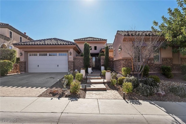 view of front of house featuring a garage