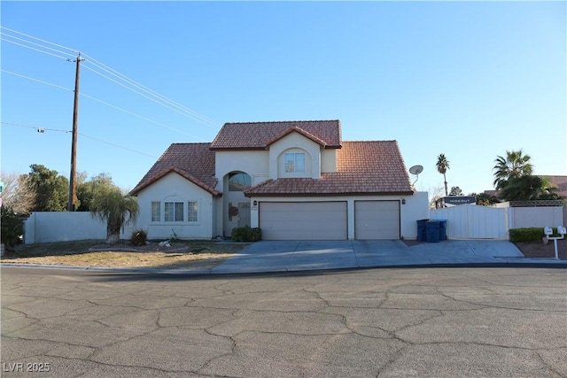 front facade featuring a garage