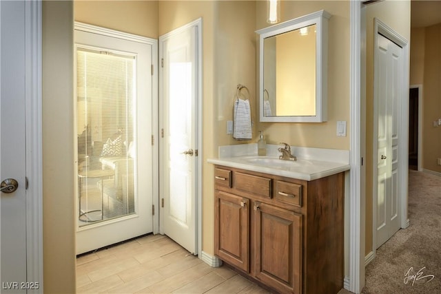 bathroom with vanity