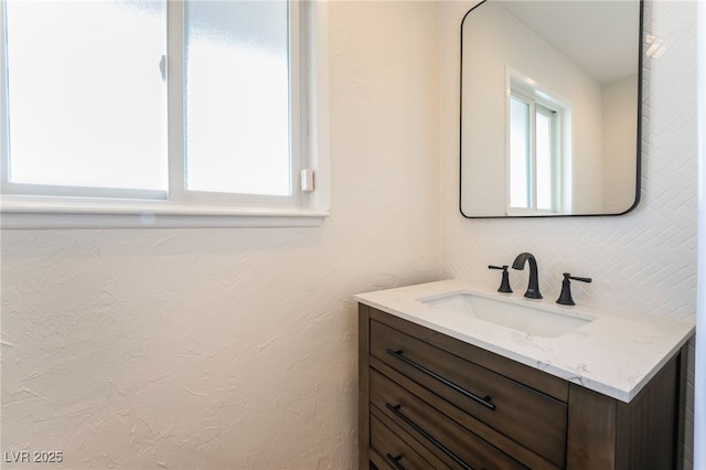 bathroom featuring vanity