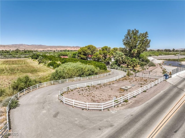 view of property's community with a rural view