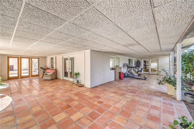 view of patio / terrace featuring french doors