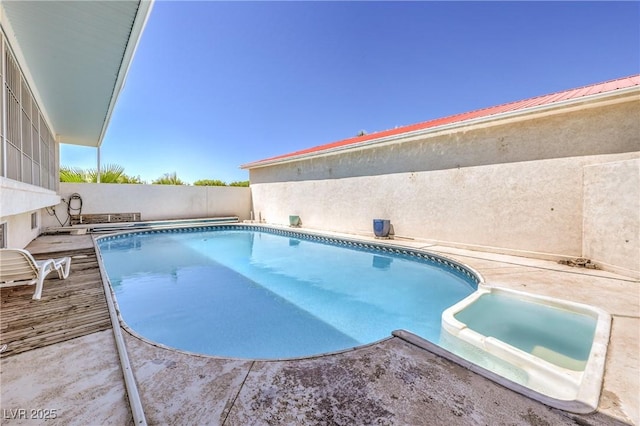 view of pool with a patio