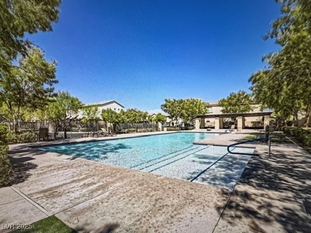 view of pool with a patio