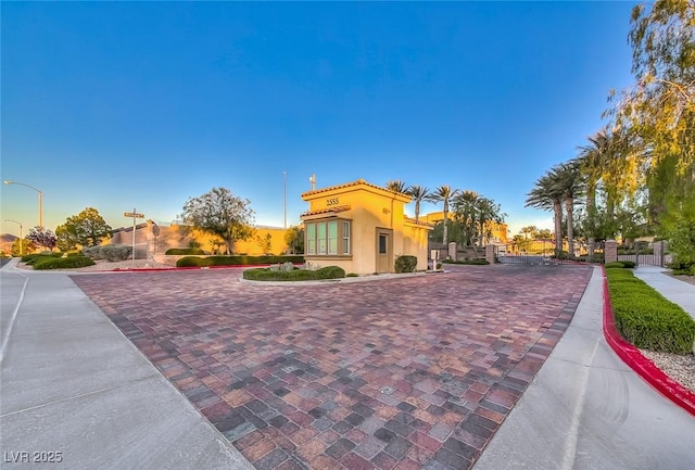 view of mediterranean / spanish house