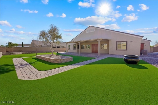 back of house featuring a pergola and a patio area