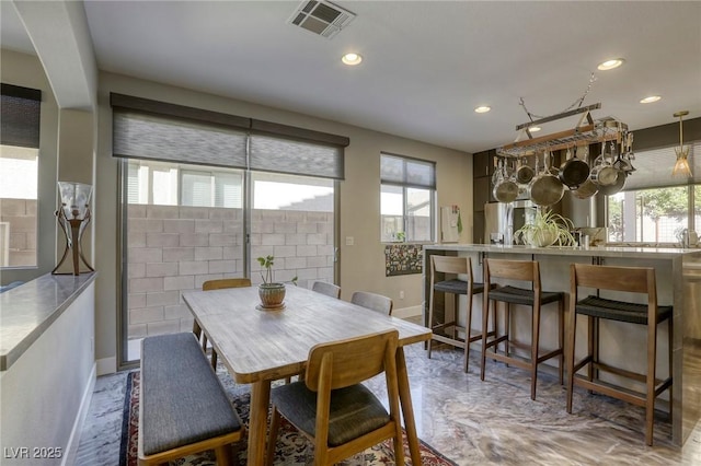 view of dining room