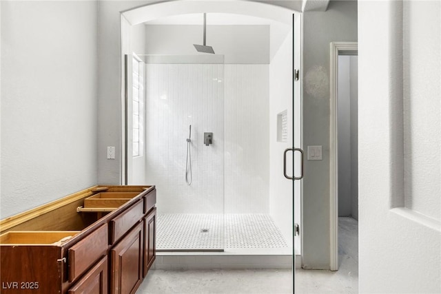 bathroom with walk in shower