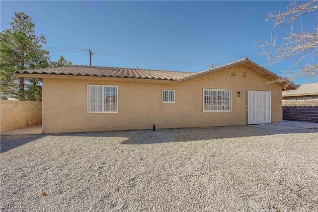 view of rear view of property