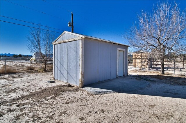 view of outdoor structure