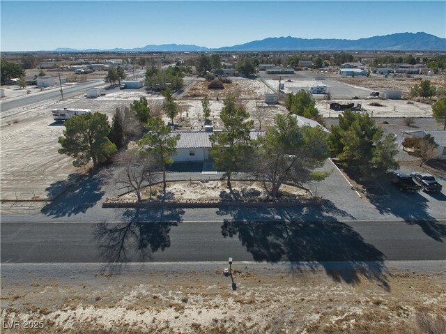 aerial view featuring a mountain view