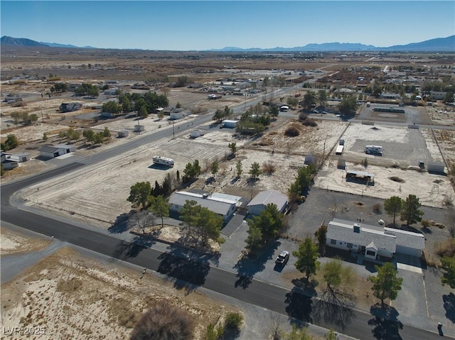 aerial view featuring a mountain view