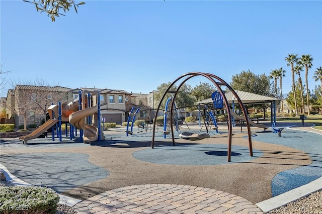 view of jungle gym