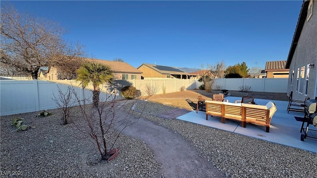 view of yard with a patio