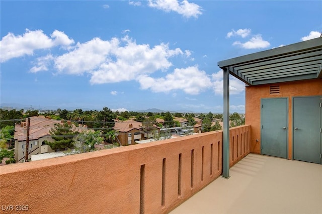 view of balcony