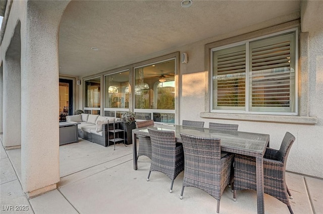 view of patio / terrace with outdoor lounge area