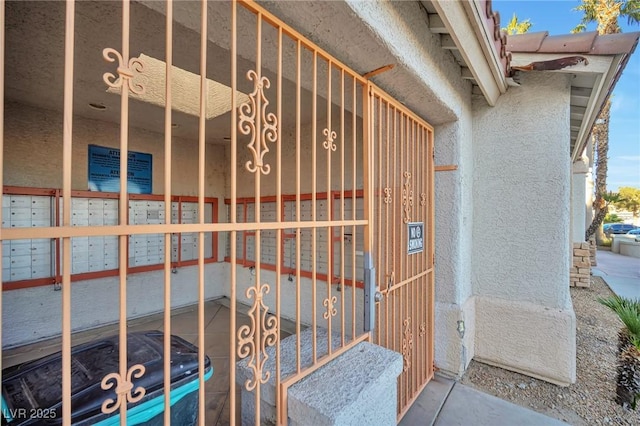 exterior space with mail boxes