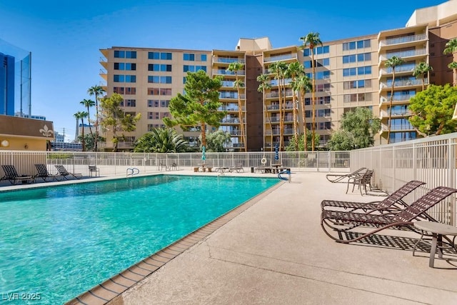 view of pool with a patio area