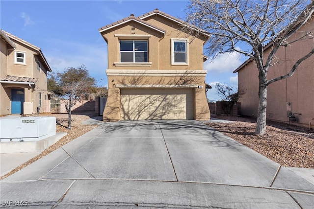 view of front of home featuring a garage