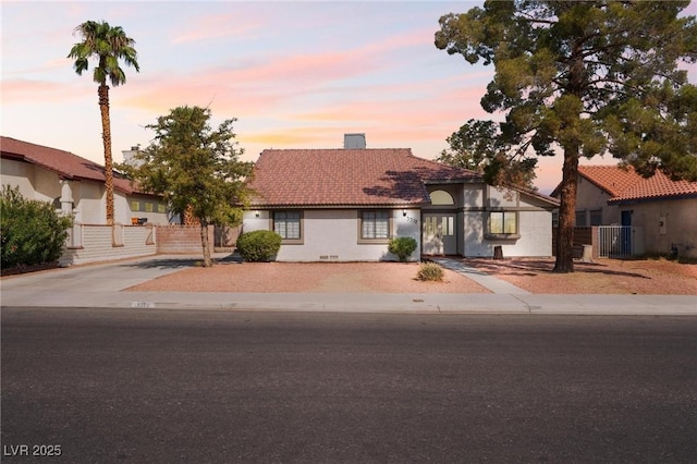 view of front of home