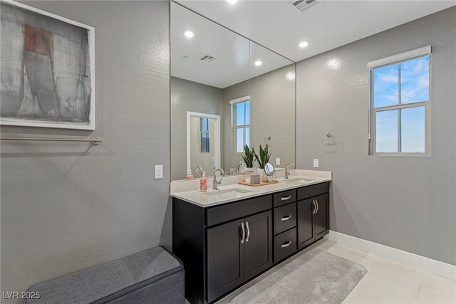 bathroom with vanity