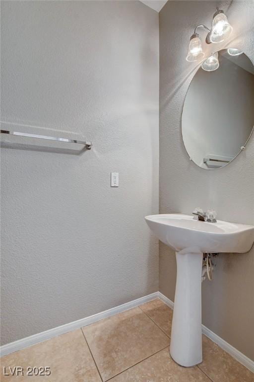 bathroom featuring tile patterned flooring