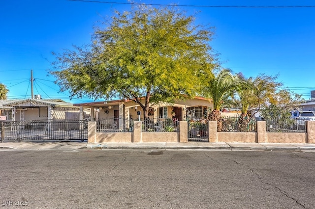 view of front of property