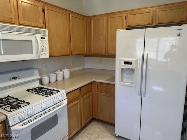 kitchen with white appliances