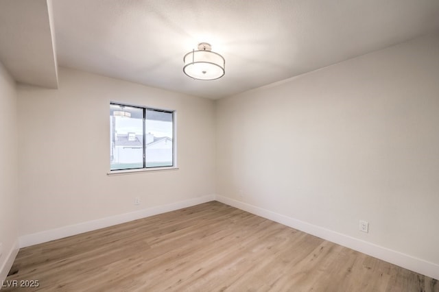 empty room featuring light hardwood / wood-style floors