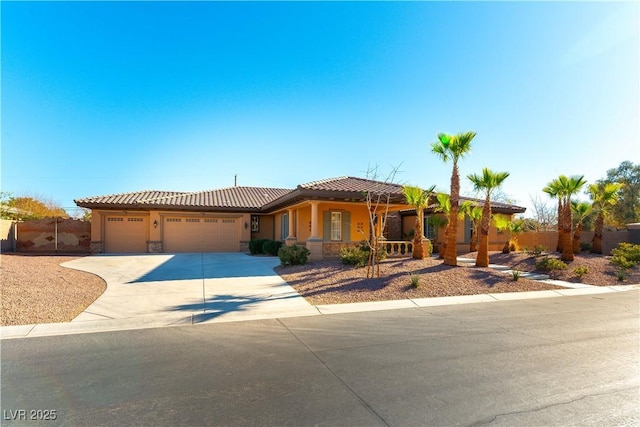 view of front of house featuring a garage