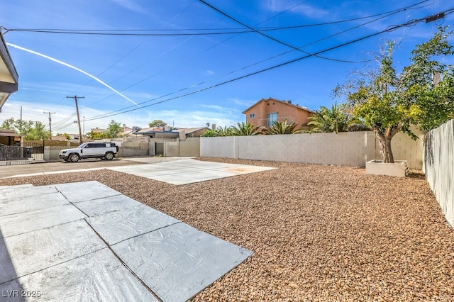 view of yard featuring a patio