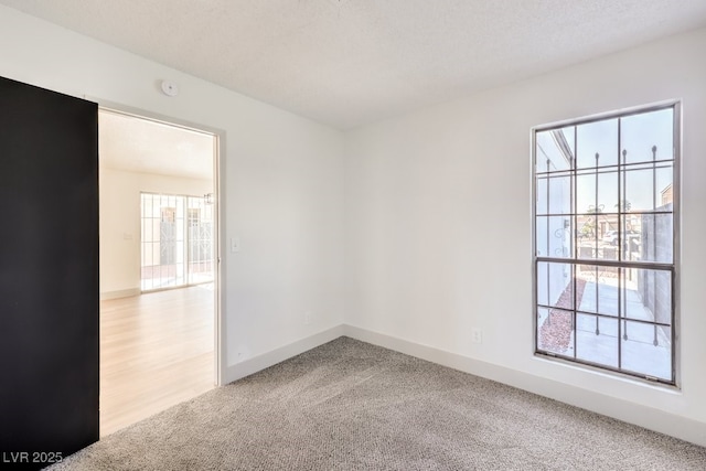 carpeted spare room with a healthy amount of sunlight