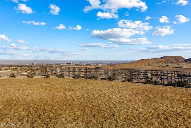 property view of mountains featuring a rural view