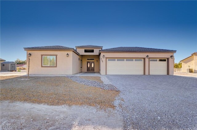 view of front of house featuring a garage