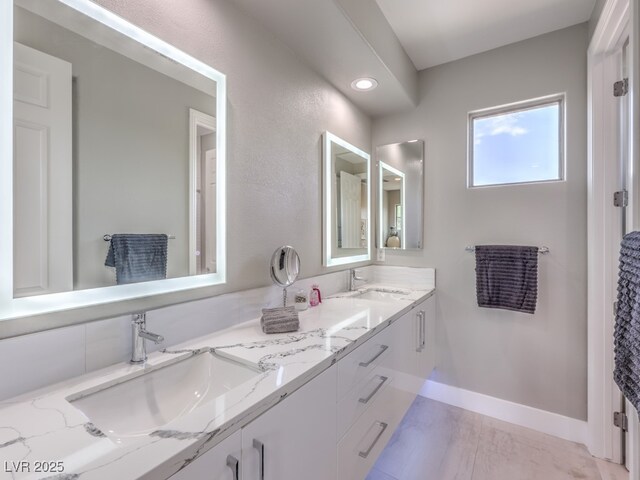 bathroom with vanity