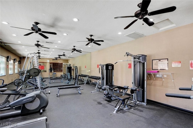 view of workout area