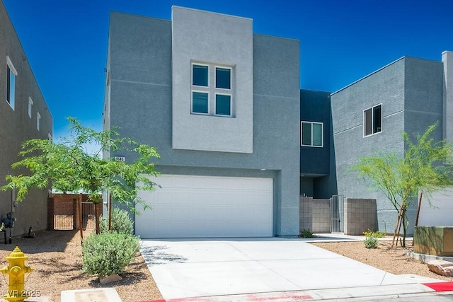 contemporary house with a garage